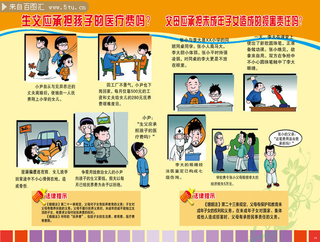 法律知识漫画宣传展板设计图片 物业管理新视角